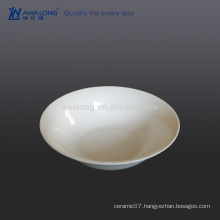 pure white bone china salad bowl for restaurant cafe reusable